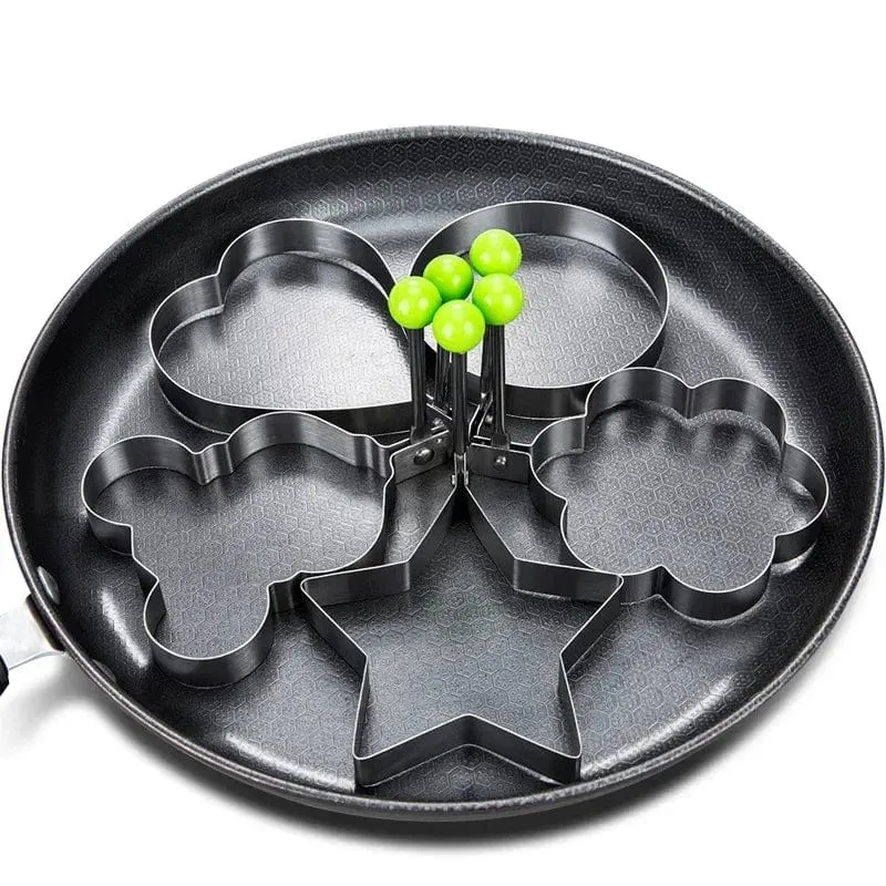Emporte-Pièce en Forme de Coeur en Acier Inoxydable - Outil de Cuisine pour Pancakes et Omelettes - Accessoire de Cuisine