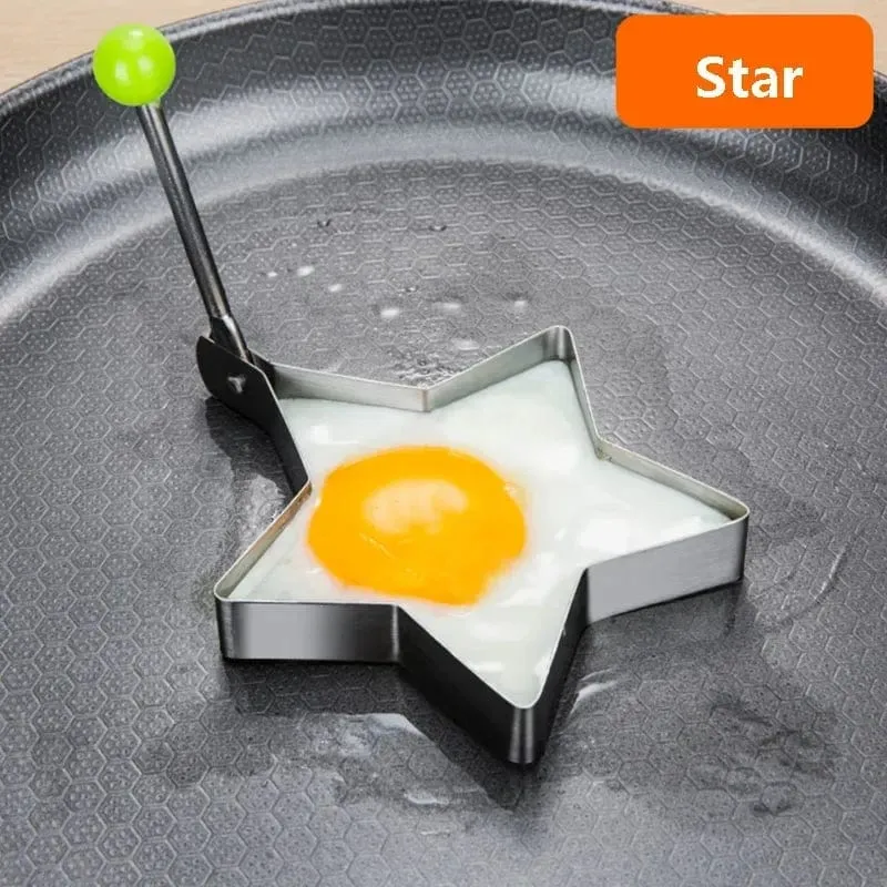 Emporte-Pièce en Forme de Coeur en Acier Inoxydable - Outil de Cuisine pour Pancakes et Omelettes - Accessoire de Cuisine