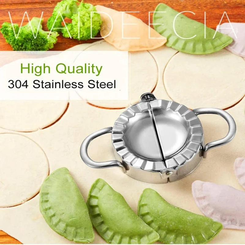 Moule à dumplings en acier inoxydable - Kit de 5 pièces de cuisine