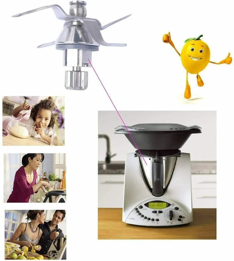 Lame Thermomix TM31 – Couteau de Rechange Inox avec Joint