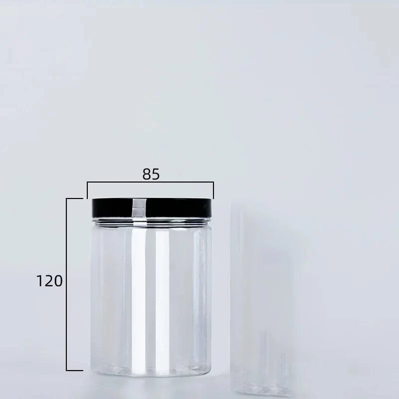 Boîte de Rangement Ronde Alimentaire à Couvercle Noir