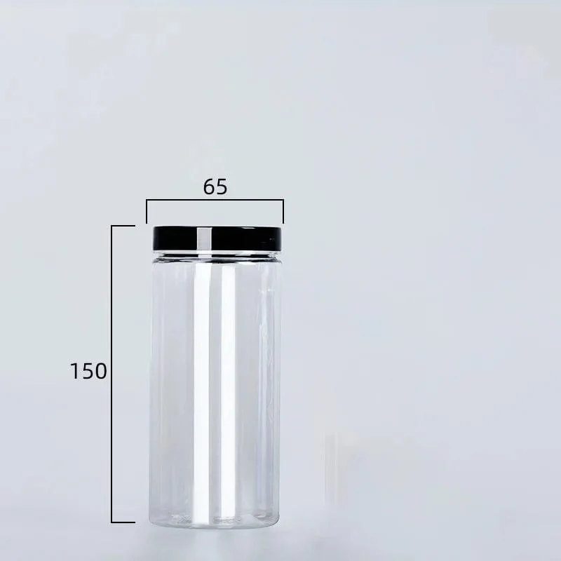 Boîte de Rangement Ronde Alimentaire à Couvercle Noir