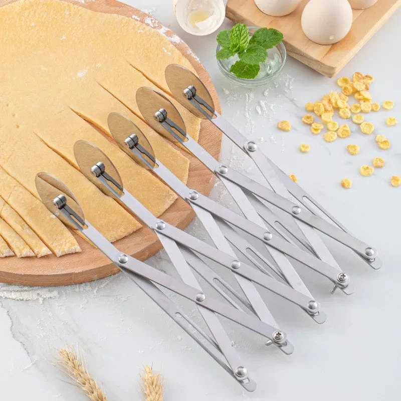 Découpe-pâte en acier inoxydable 3/5/7 roues - Outil de cuisson essentiel