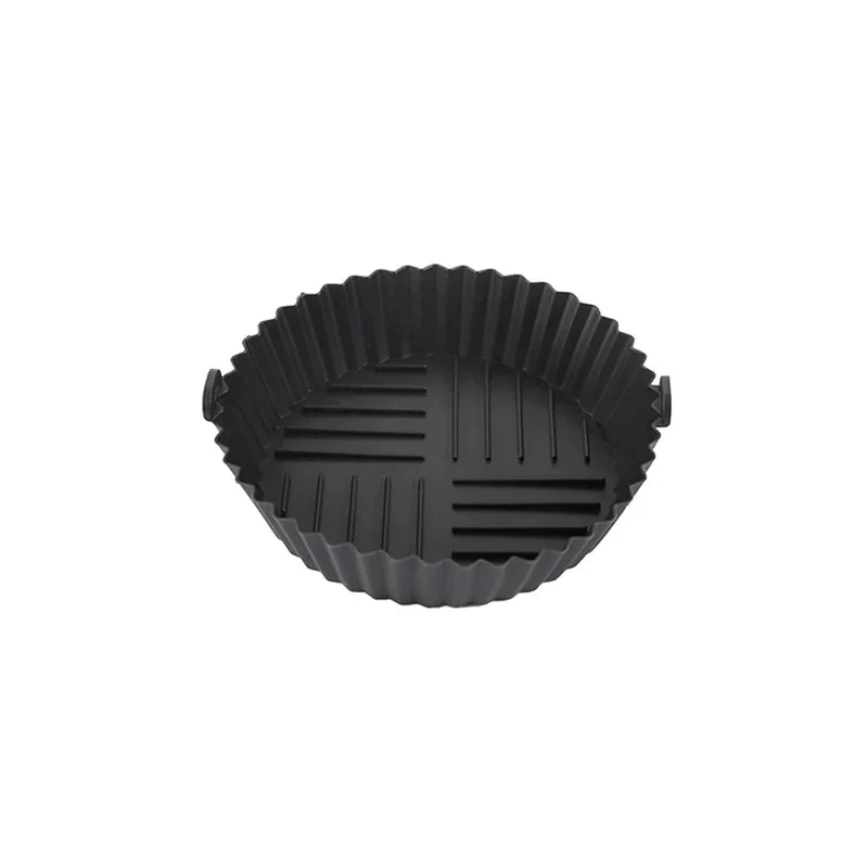Tapis de Cuisson en Silicone pour Air Fryer - Facile à Nettoyer et Résistant à Haute Température - Modèle Circulaire Pliable - Qualité Alimentaire