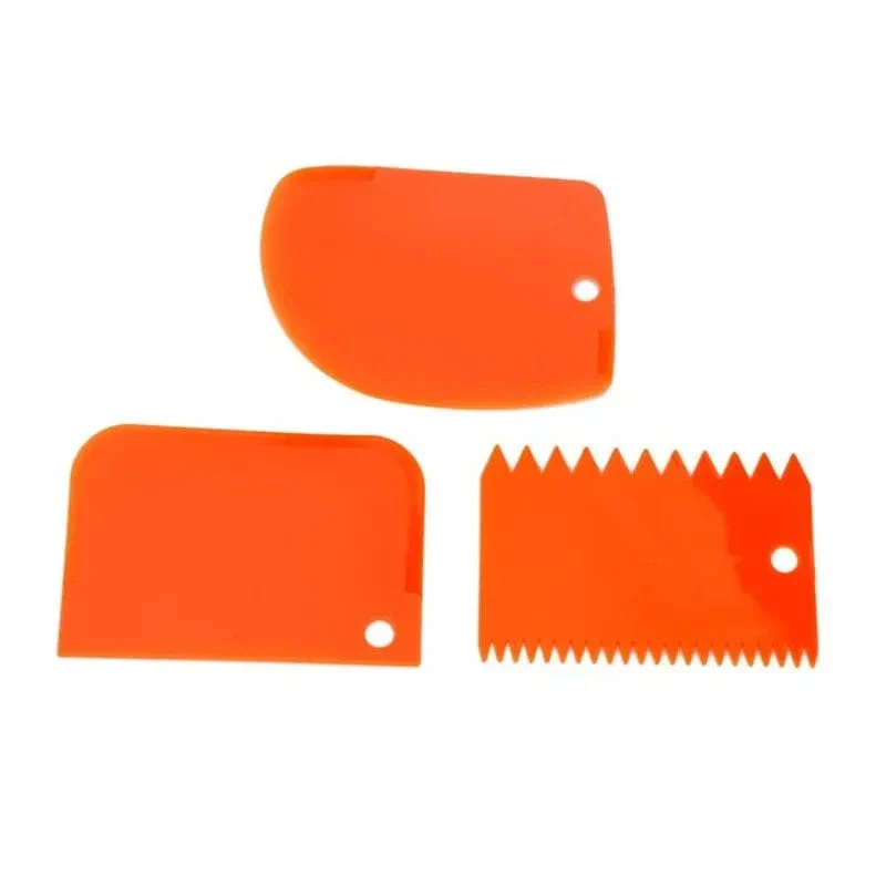 Lot de 3 grattoirs à crème pour gâteaux DIY