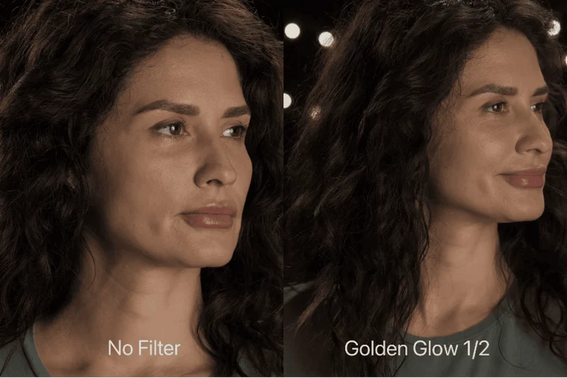 Filtre à visser pour appareil photo Golden Glow