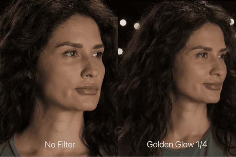 Filtre à visser pour appareil photo Golden Glow