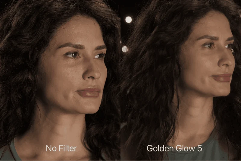 Filtre à visser pour appareil photo Golden Glow