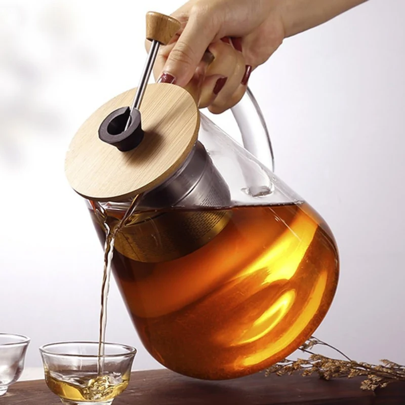 Théière en verre avec infuseur Ch'a Tea