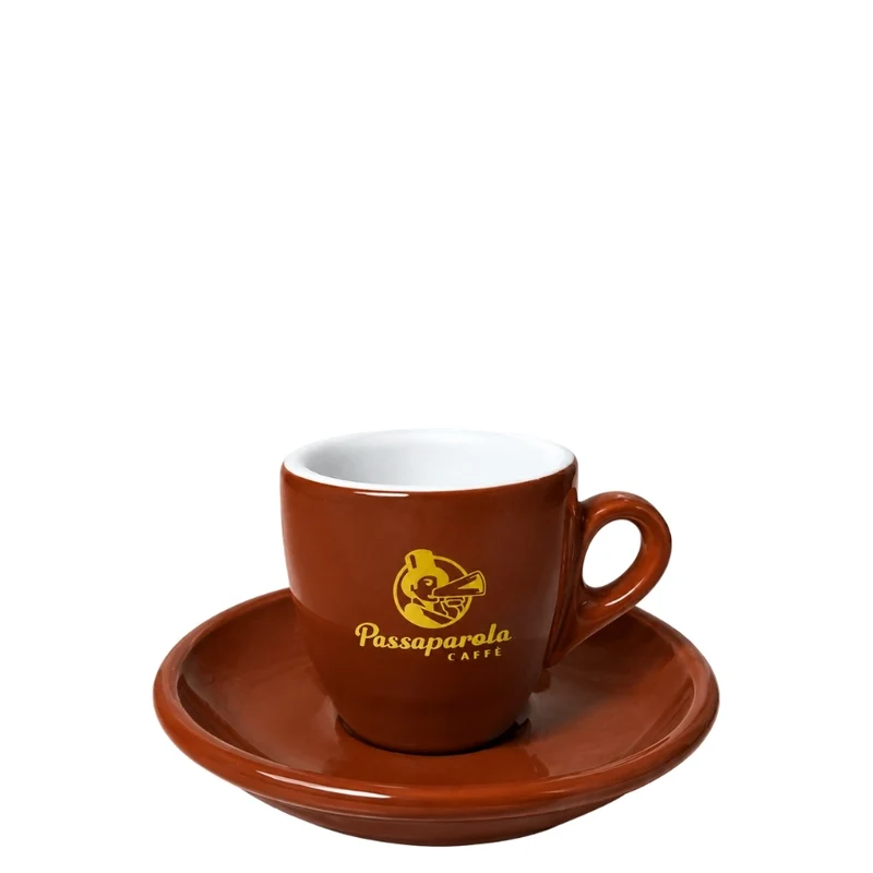 Tasse à expresso à paroi épaisse marron - Passaparola Caffè