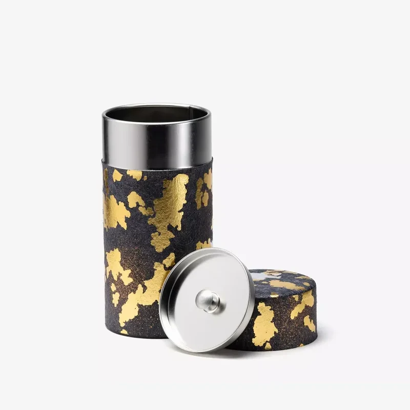 Boite à Thé Washi - Fureru - Gris et Or - 100 Gr | Dammann Frères