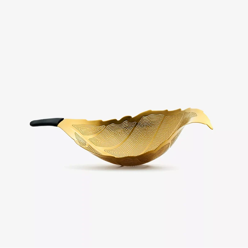 Leaf Infuseur Passe Thé Inox - Finition Dorée | Dammann Frères