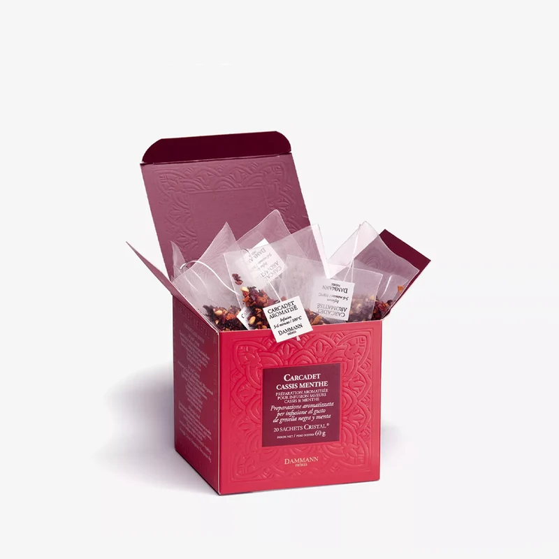 Infusion Carcadet Cassis Menthe - 20 sachets | Dammann Frères