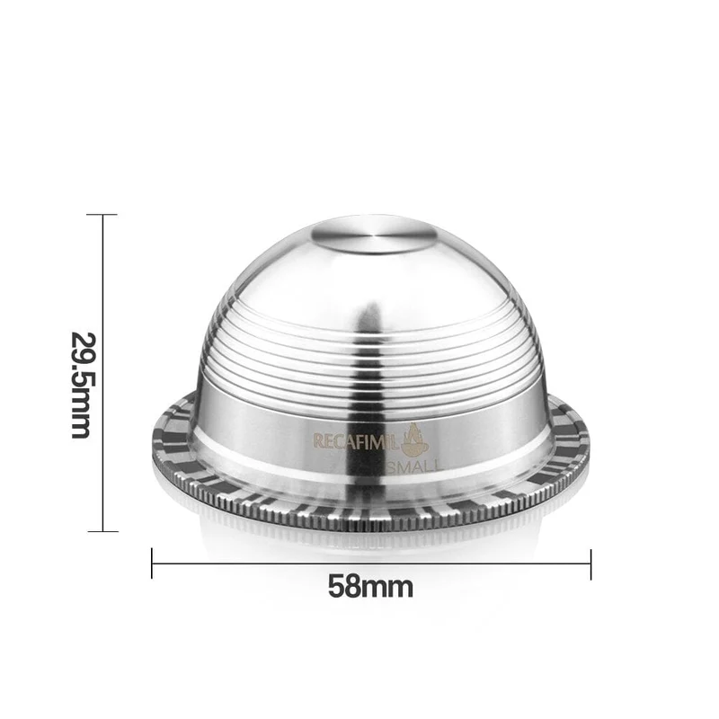 Capsules réutilisables pour Vertuo et Delonghi