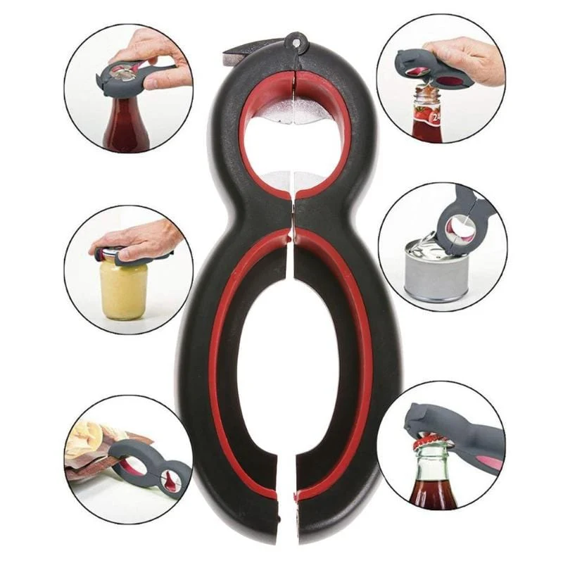 🔥 LOT: Ouvre Bocal Ajustable ➕ Ouvre Bocal Polyvalent