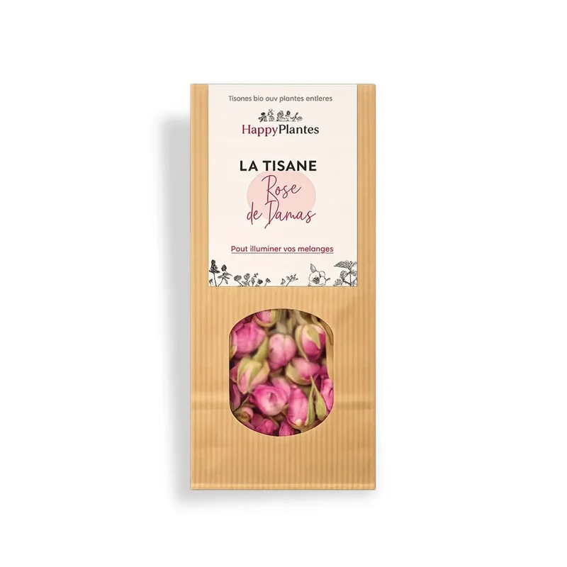 La Tisane BIO Rose de Damas - 20 Gr | Happy Plantes