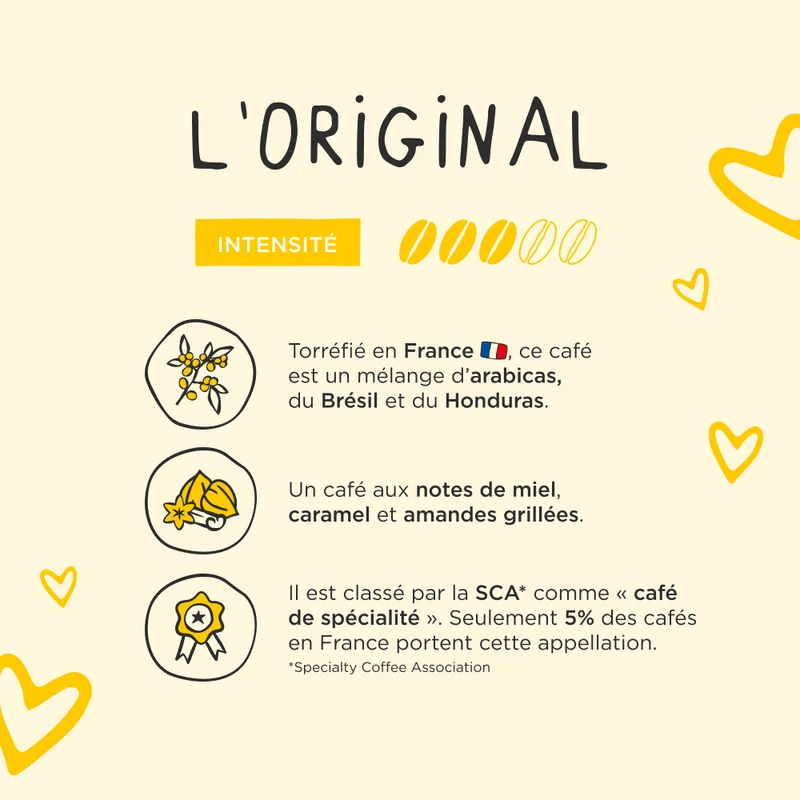 Café Joyeux - Café en Grain L'Original | 100% Arabica