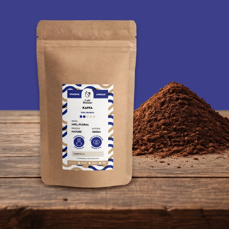 Café Moulu Ethiopie Kaffa - Café Bonnac | 100% Arabica