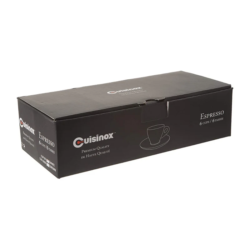 Tasses à espresso blanches en forme de poire Cuisinox