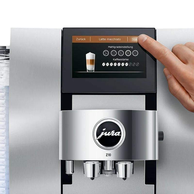 Jura Z10 — Machine à espresso automatique, Cold Brew intégré, P.R.G., écran tactile couleur 4,3 po (boîte ouverte)