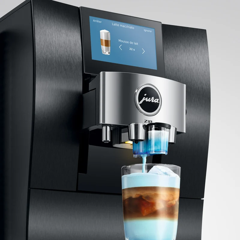 JURA Z10 (2e génération) : machine à espresso automatique, 51 spécialités, broyeur P.R.G.2+
