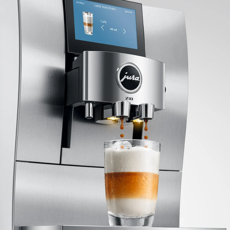 JURA Z10 (2e génération) : machine à espresso automatique, 51 spécialités, broyeur P.R.G.2+