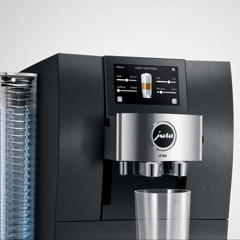 JURA Z10 (2e génération) : machine à espresso automatique, 51 spécialités, broyeur P.R.G.2+