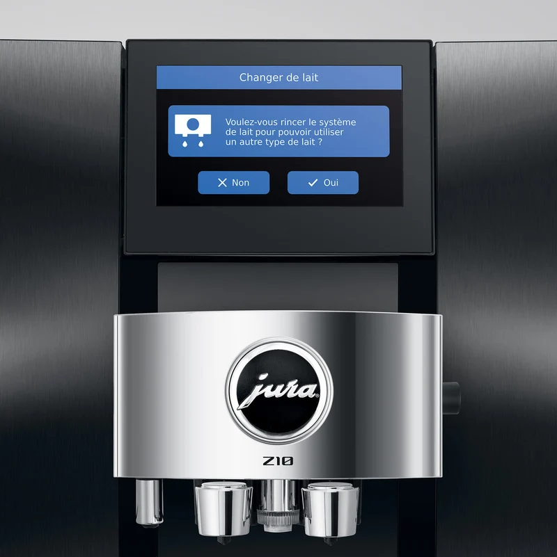 JURA Z10 (2e génération) : machine à espresso automatique, 51 spécialités, broyeur P.R.G.2+