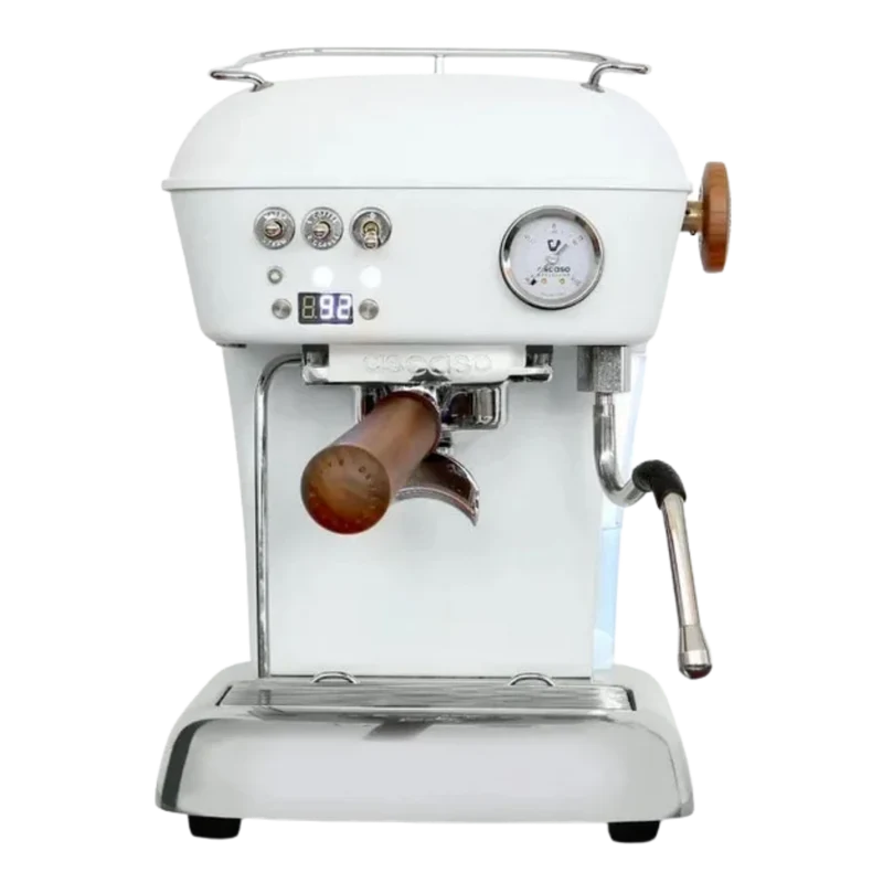 Ascaso Dream PID Blanc : machine espresso rétro avec régulateur PID et groupe thermique 58 mm (Démo)