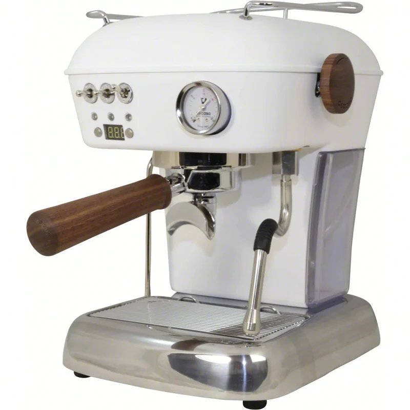 Ascaso Dream PID Blanc : machine espresso rétro avec régulateur PID et groupe thermique 58 mm (Démo)