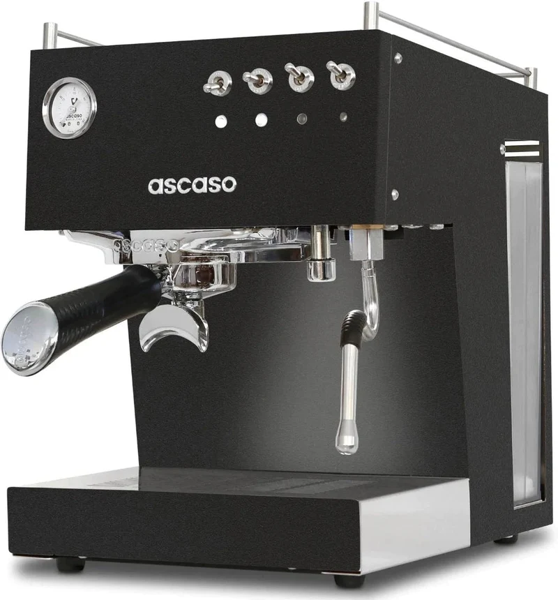 Ascaso Steel Duo 20 amp : machine à espresso domestique à double thermobloc, corps 100 % métal, 58 mm (Boîte ouverte)