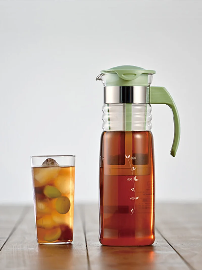 Hario Mizudashi : théière à infusion à froid, 1200 ml, vert fumé