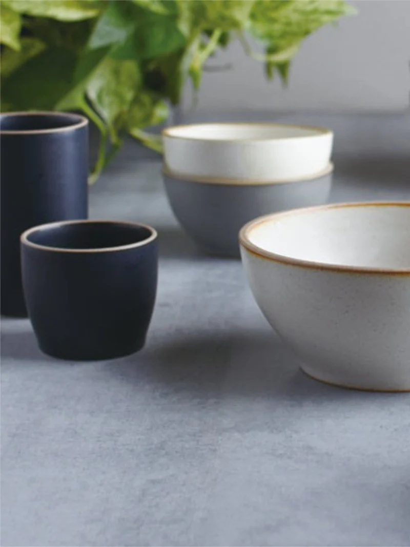 KINTO NORI : tumbler en porcelaine texturée façon grès, 200 ml