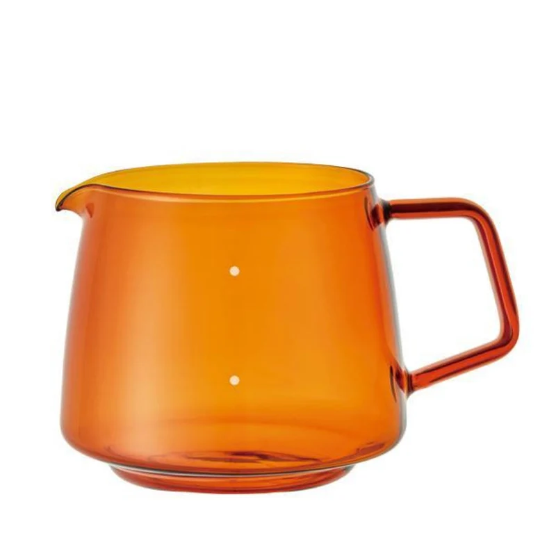 KINTO SEPIA : verseuse en verre ambré, 600 ml, base pour dripolateur KINTO SLOW COFFEE STYLE