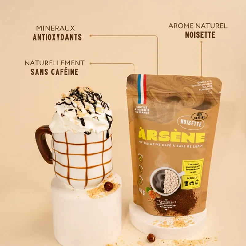 Boisson Sans Caféine au Lupin aux Notes de Noisette - 250gr | Arsène