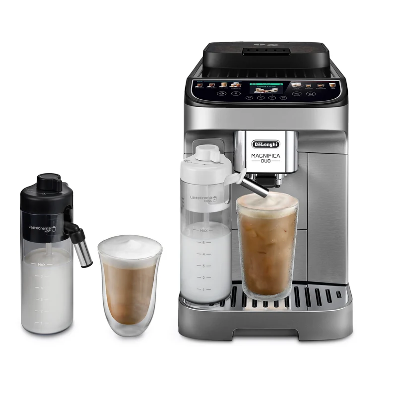 DeLonghi Magnifica Duo — Machine à café automatique avec mousse de lait chaude et froide