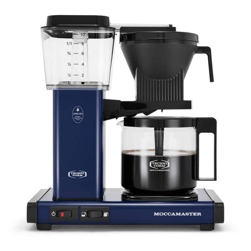 Moccamaster KBGV — Cafetière filtre certifiée SCA, carafe en verre, arrêt automatique, 1,25 L (10 tasses)