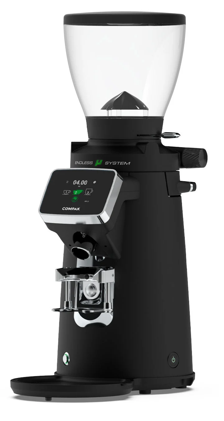 Compak F8 OD — Moulin à espresso commercial à meules 83 mm, système Endless