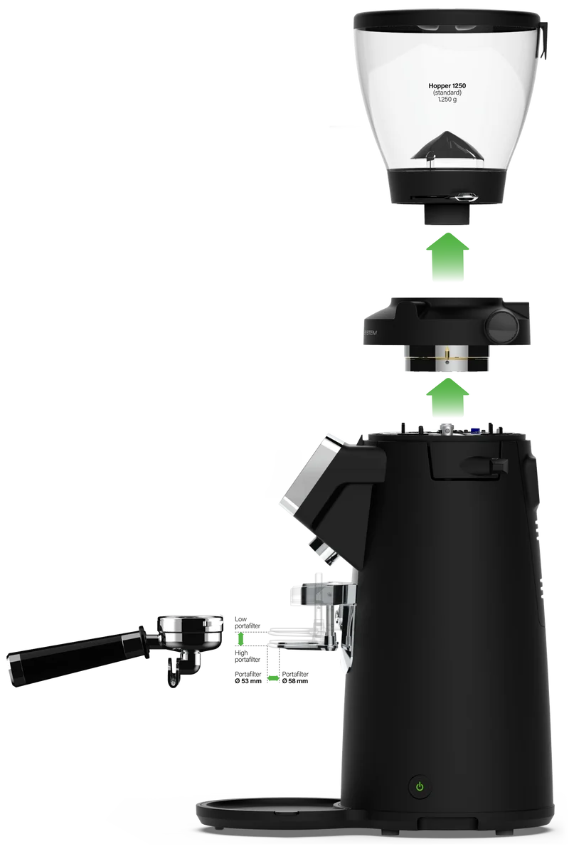 Compak F8 OD — Moulin à espresso commercial à meules 83 mm, système Endless