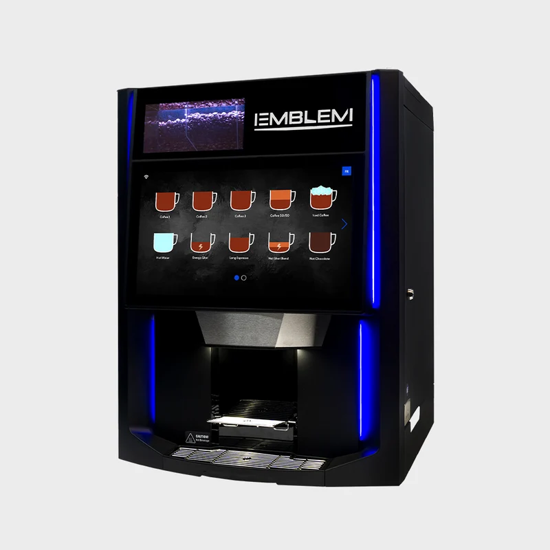 Cafection Emblem — Machine à café automatique commerciale, écran HD 18,5 po