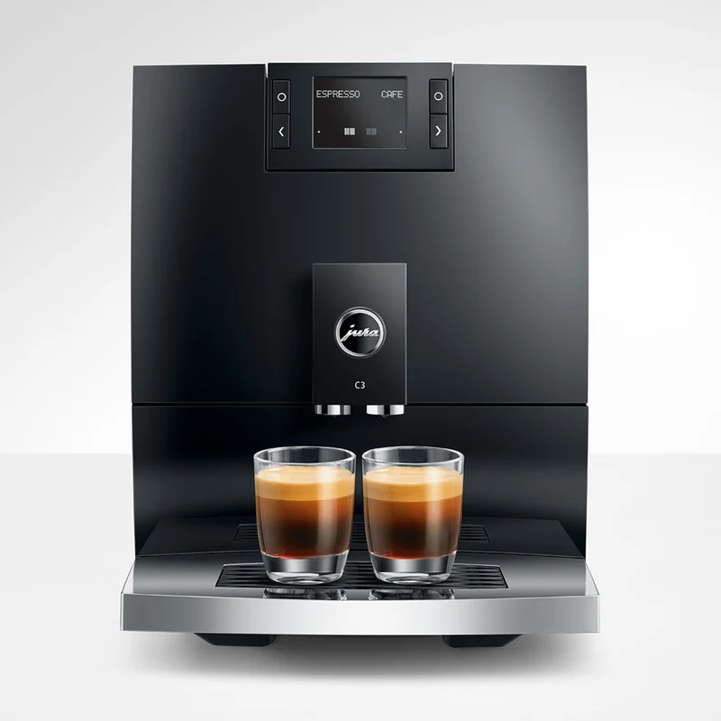 Jura C3 — Machine à café entièrement automatique compacte avec moulin P.A.G. et procédé P.E.P.®