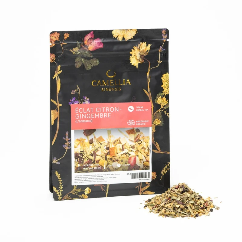 Camellia Sinensis - Tisane biologique Éclat citron gingembre (75g)