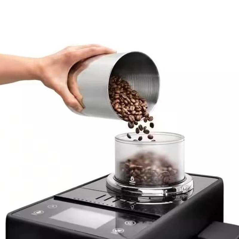 Machine à Café Grain Rivelia FEB4455B Noir (Latte) | DELONGHI
