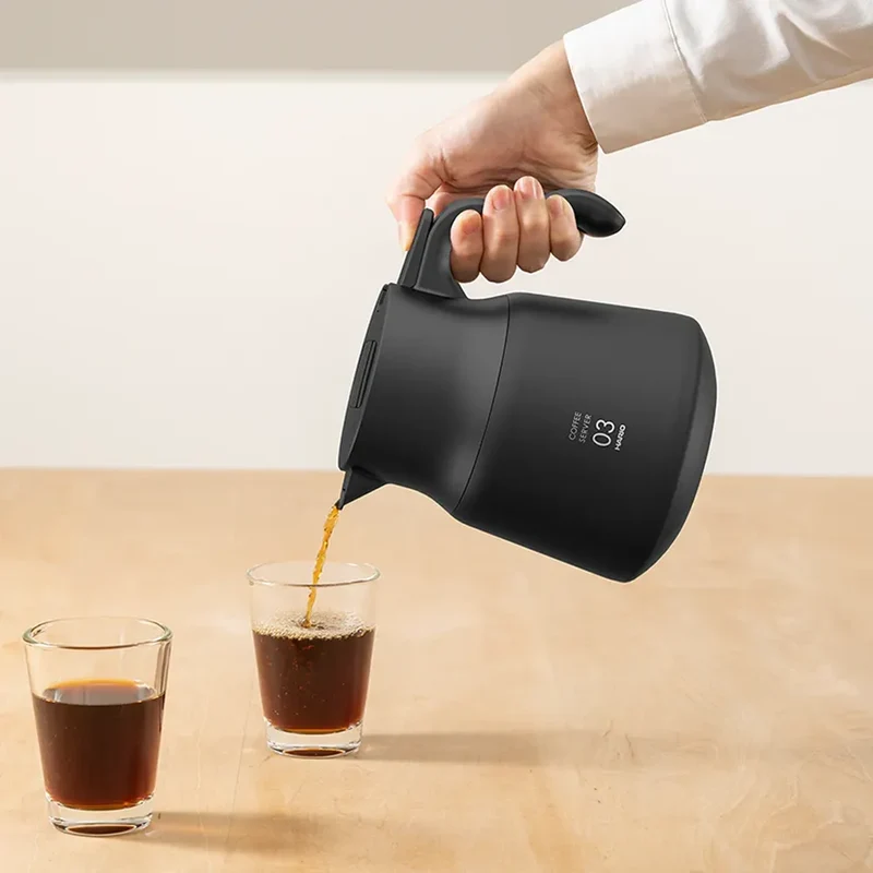 Carafe V60 Isotherme Acier Inoxydable - Noir - 800 ml | Hario