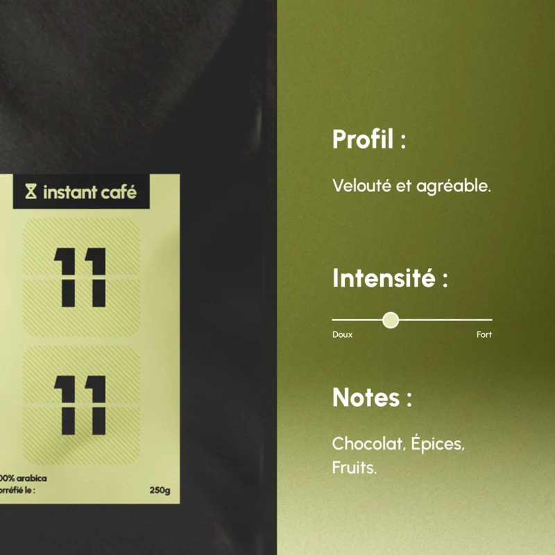 Café en Grain Blend Instant Café 11H11 | 100% Arabica