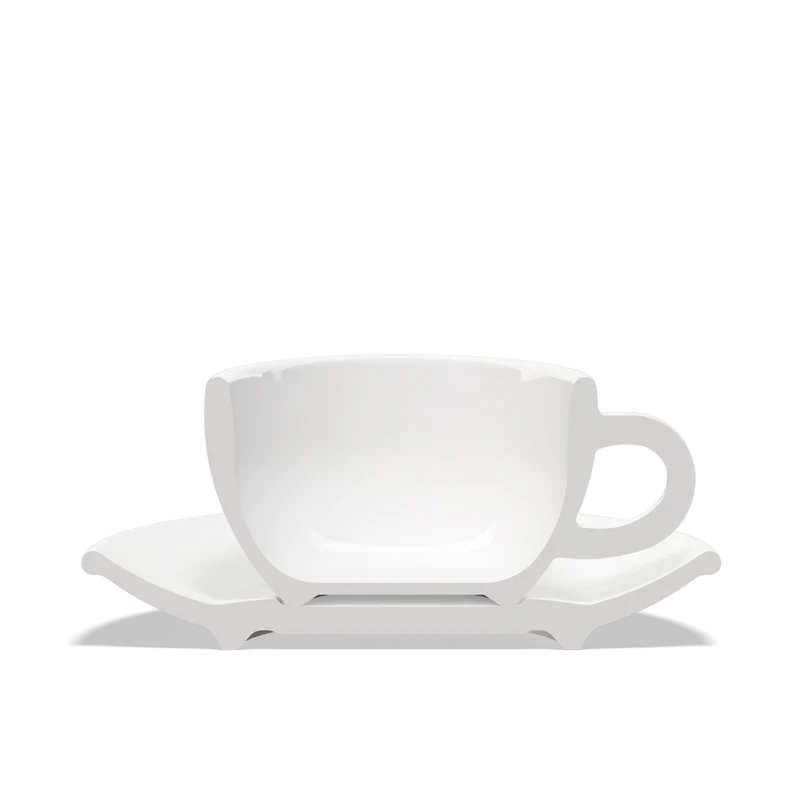 Club House - Tasse à flat white & soucoupe Tulipano (260 ml)