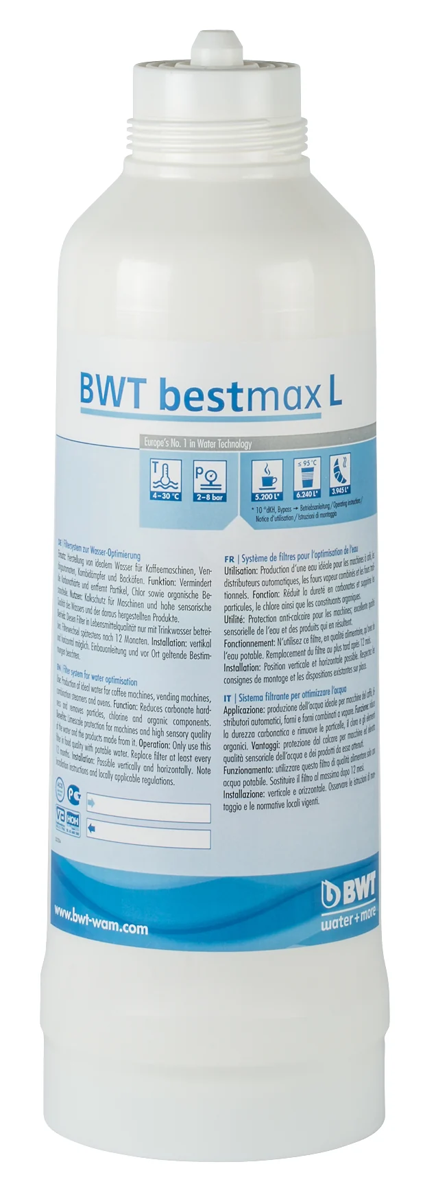 Cartouche filtrante Bestmax Taille L - BWT