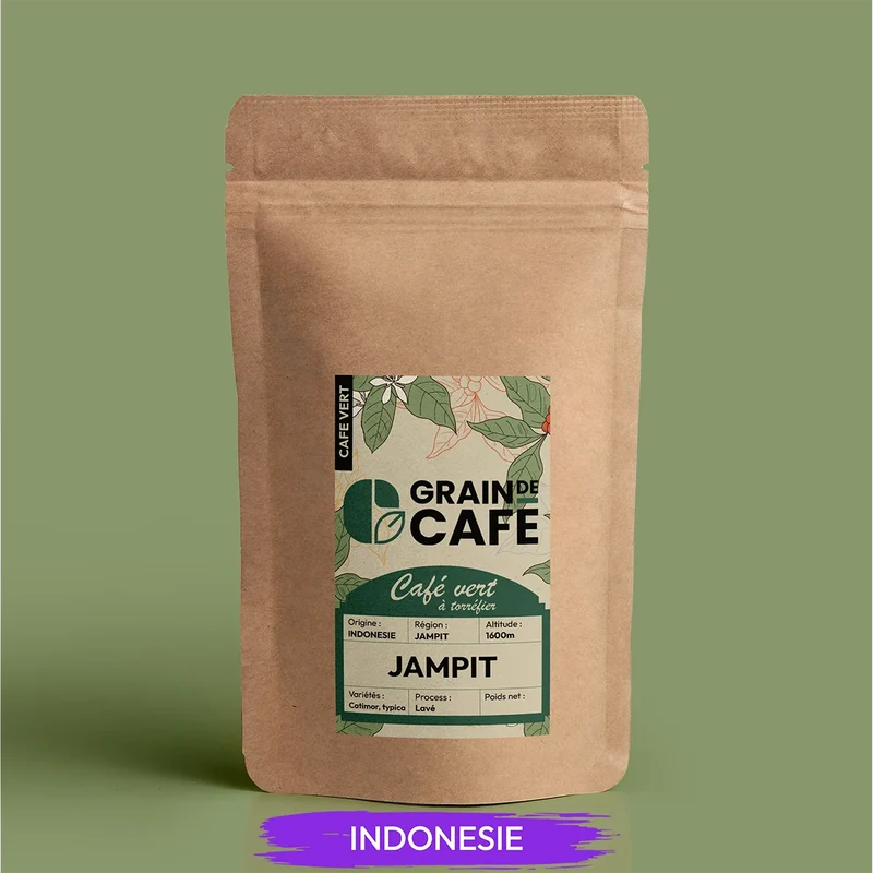 Café Vert Indonésie Jampit - 1 Kg | 100% Arabica