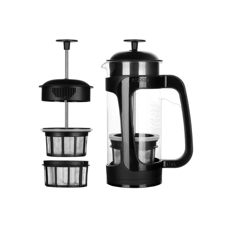 Cafetière à Piston P3 Verre et Plastique Noir - 500 ml | Espro