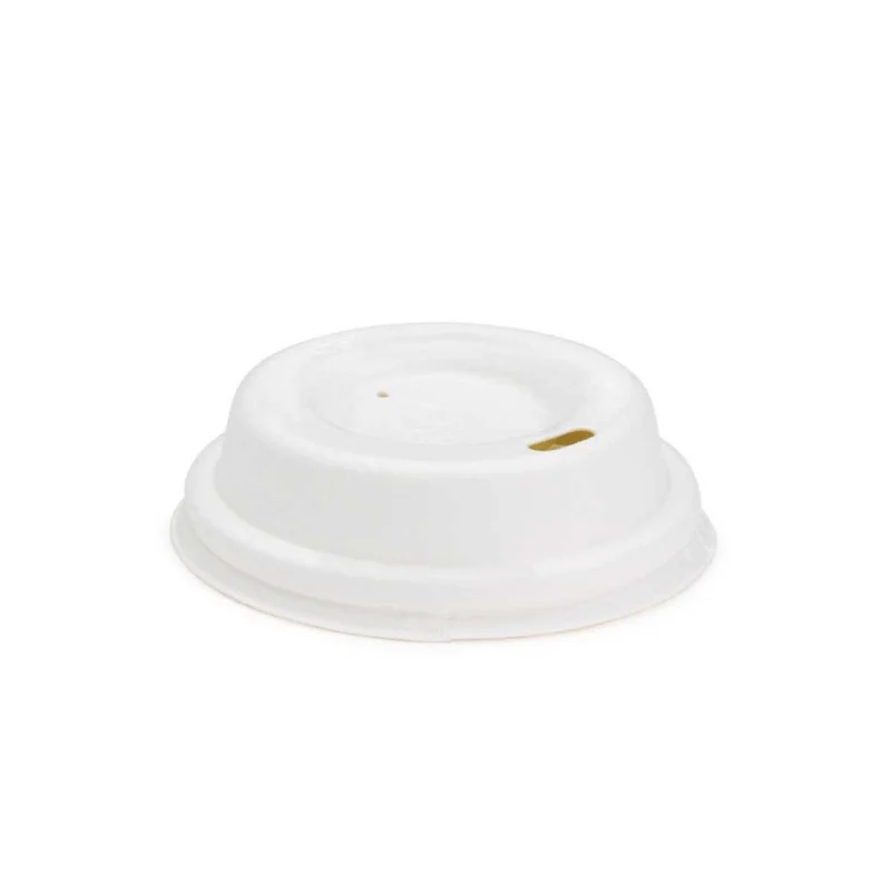 Couvercles pour Gobelets 10 cl en pulpe de canne à sucre x50